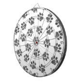 Cible De Fléchettes Patrouilles de Doodle, Paws de Chien, Paws Noirs (Devant droit)