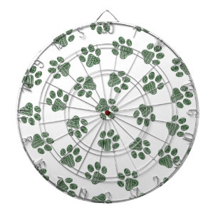 Cible De Fléchettes Patrouilles de Doodle, Paws de Chien, Paws Vertes