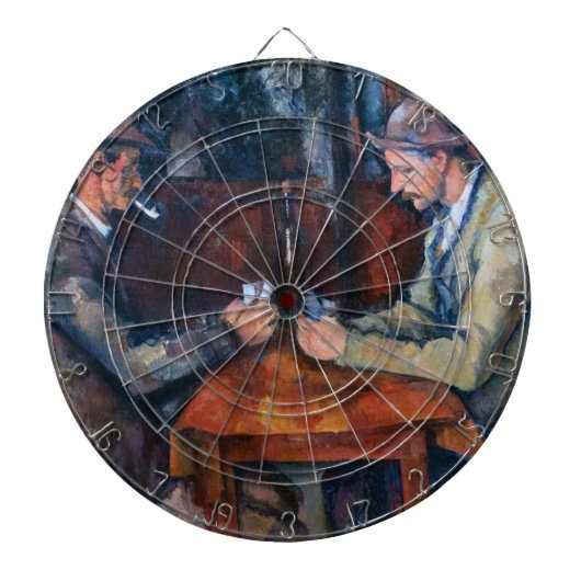 Cible De Fléchettes Paul Cezanne - Les Joueurs De Cartes (Devant)