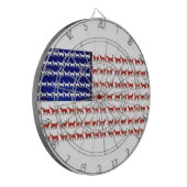 Cible De Fléchettes Pavillon américain chats rouge blanc et bleu (Devant gauche)