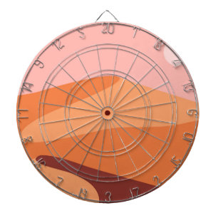 Cible De Fléchettes Paysage minimaliste des dunes du désert
