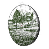 Cible De Fléchettes Paysage rural maison de ferme de style coupe (Devant droit)