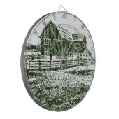 Cible De Fléchettes Paysage rural maison de ferme de style coupe (Devant gauche)