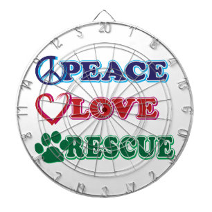 Cible De Fléchettes Peace Love Secourt