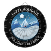 Cible De Fléchettes Peaceful Frosted Landscape Custom (Devant)