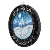 Cible De Fléchettes Peaceful Frosted Landscape Custom (Devant droit)