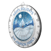 Cible De Fléchettes Peaceful Frosted Landscape Custom (Devant droit)