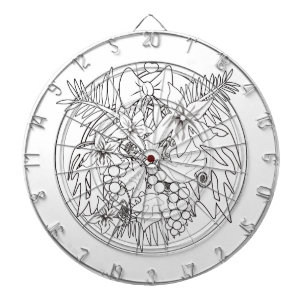 Cible De Fléchettes Peins-toi un motif tropical