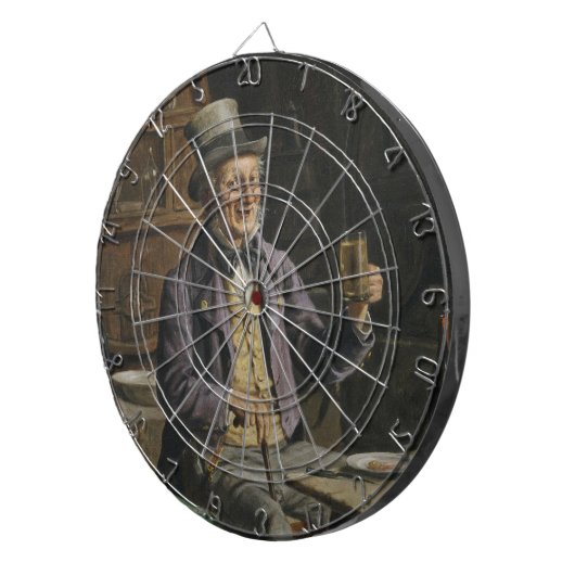 Cible De Fléchettes Peinture sur la bière (Devant droit)