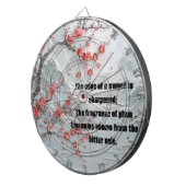 Cible De Fléchettes Peinture sur la fleur de prune des neiges (Devant droit)