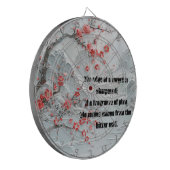 Cible De Fléchettes Peinture sur la fleur de prune des neiges (Devant gauche)