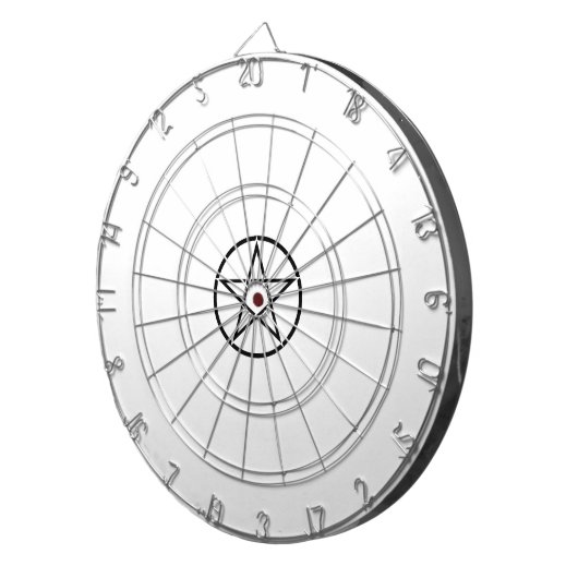 Cible De Fléchettes Pentacle Wiccan (Pentagramme) (Devant droit)