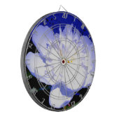 Cible De Fléchettes Peony blanc et violet (Devant gauche)