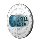 Cible De Fléchettes Perdre la compétence Gagner la chance Bowling bleu (Devant droit)