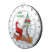 Cible De Fléchettes Père Noël avec Renard de lapin et écureuil (Devant droit)