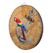 Cible De Fléchettes Perroquet et Ancre tropicaux (Devant droit)