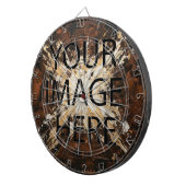 Cible De Fléchettes Personalized Custom Your Own Photo & Text (Devant droit)