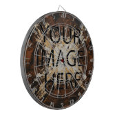 Cible De Fléchettes Personalized Custom Your Own Photo & Text (Devant gauche)