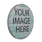 Cible De Fléchettes Personalized Custom Your Own Photo & Text (Devant gauche)