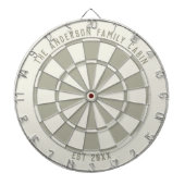 Cible De Fléchettes Personalized Family Name Custom Cabin Game Room (Devant)