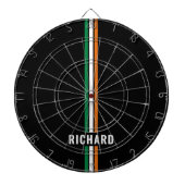 Cible De Fléchettes Personalized Irish Flag Patriotic Ireland Stripes (Devant)