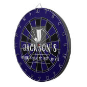Cible De Fléchettes Personalized Man Cave Custom Bar Name (Devant droit)