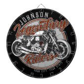 Cible De Fléchettes Personalized Motorcycle Legendary Rider Biker (Devant)