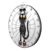 Cible De Fléchettes Personnage de chat drôle grattant le tissu (Devant droit)