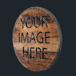 Cible De Fléchettes Personnalisé Personnalisé Votre Propre Photo & Tex<br><div class="desc">Vous pouvez ajouter votre photo préférée. C'est une idée cadeau parfaite. Personnalisez avec votre nom et d'autres textes.</div>