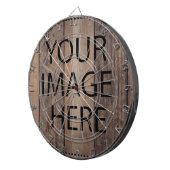 Cible De Fléchettes Personnalisé Personnalisé Votre Propre Photo & Tex (Devant droit)