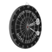Cible de fléchettes personnalisée avec fléchettes (Devant gauche)