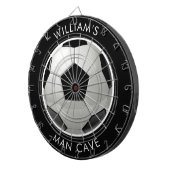 Cible de flechettes personnalisée du ballon de foo (Devant droit)