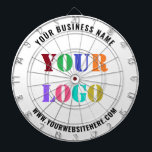 Cible de flechettes personnalisée du logo de l'ent<br><div class="desc">Couleurs et polices personnalisées - Concevez vos propres tableaux de bord personnalisés avec votre entreprise Logo et nom Site Web ou Texte personnalisé Entreprise Cible de flechettes personnalisée - Ajoutez votre logo / image ou code QR - Photo / et texte / Information / Plus - Redimensionnez et déplacez les...</div>