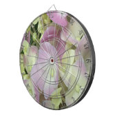 Cible De Fléchettes Pétales d'hydrangée rose et blanc antique (Devant droit)