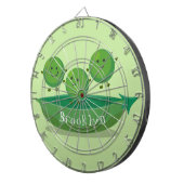 Cible De Fléchettes Petits pois sauteurs en pod dessin animé illustrat (Devant droit)