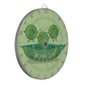 Cible De Fléchettes Petits pois sauteurs en pod dessin animé illustrat (Devant gauche)