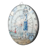 Cible De Fléchettes Phare bleu et blanc (Devant droit)