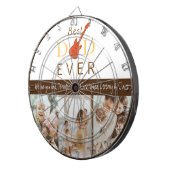 Cible De Fléchettes Photo Collage Meilleur papa Fête des pères moderne (Devant droit)