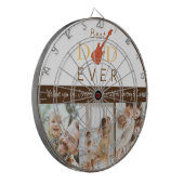 Cible De Fléchettes Photo Collage Meilleur papa Fête des pères moderne (Devant gauche)