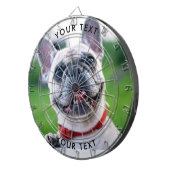 Cible De Fléchettes Photo de chien personnalisée (Devant droit)