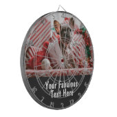 Cible De Fléchettes Photo et texte personnalisés (Devant gauche)