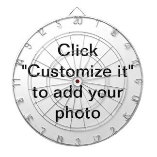 Cible de flechettes photo personnalisée