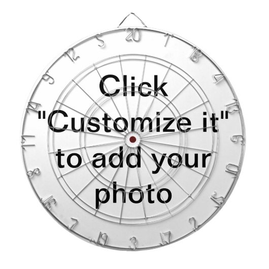 Cible de flechettes photo personnalisée (Devant)