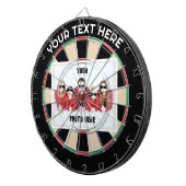 Cible De Fléchettes Photo/Texte personnalisé traditionnel (Devant droit)