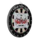 Cible De Fléchettes Photo/Texte personnalisé traditionnel (Devant gauche)