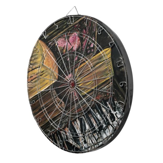 Cible De Fléchettes Piano cassé (Devant droit)