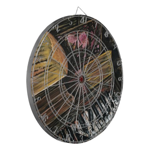 Cible De Fléchettes Piano cassé (Devant gauche)