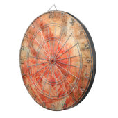 Cible De Fléchettes Piano et violon avec notes musicales et rose (Devant droit)