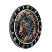 Cible De Fléchettes Pièce maîtresse de Neon Stallion Vibes tropicales (Devant gauche)