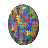 Cible De Fléchettes pièces de puzzle couleur (Devant droit)
